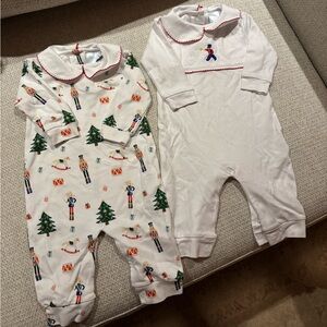 Little English Holiday Onesies (6 months)